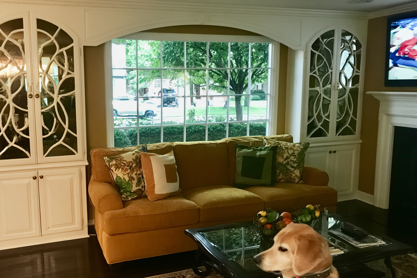 Living room after an interior color refresh